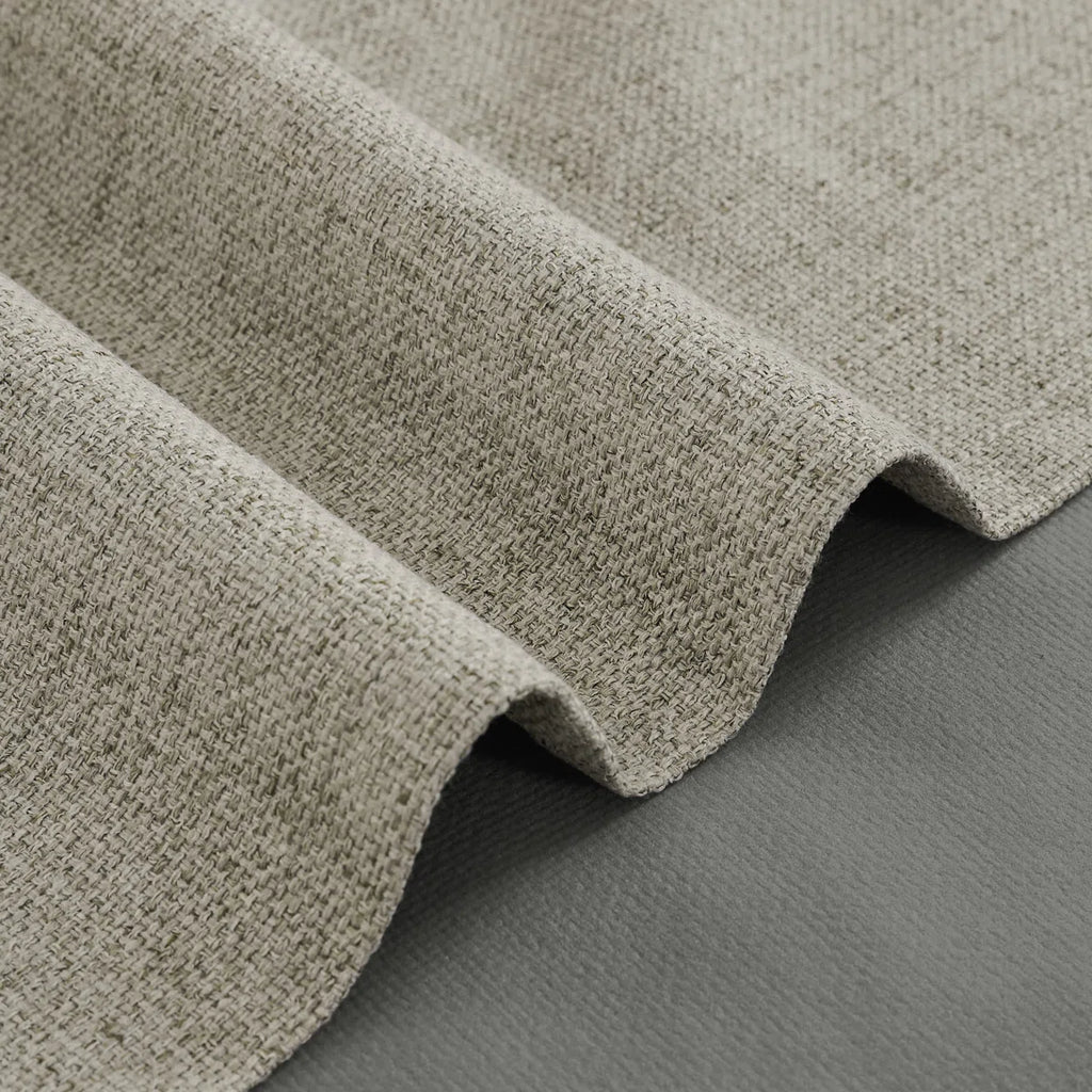 Leming 100% Polyester Burlap Blackout Curtains for Bedroom Back Tab Curtains 2 Panels Set (Set of 2)